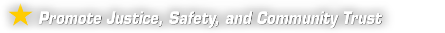 Promote Justice, Safety, and Community Trust